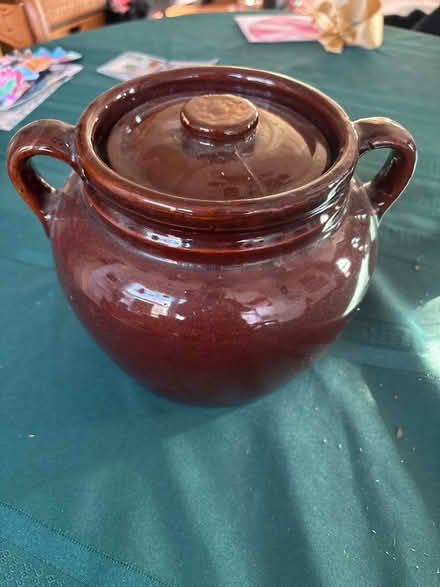 Photo of free Brown ceramic lidded jar (Ossining) #1