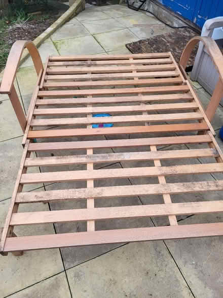 Photo of free Futon sofabed frame (Norton Lees S8) #3