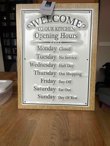 Photo of free Fun Kitchen sign (Barry CF62) #1