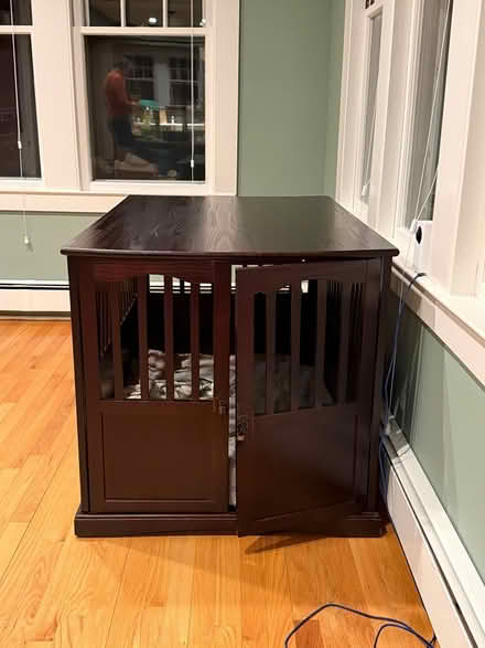 Photo of free Nice wood Extra large dog crate (Winchester) #4