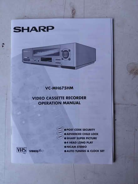 Photo of free Sharp Video Casette Recorder (The Nurserylands TW12) #1