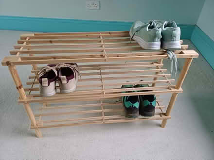 Photo of free Wooden Shoe Rack - Excellent condition (Kidlington OX5) #1