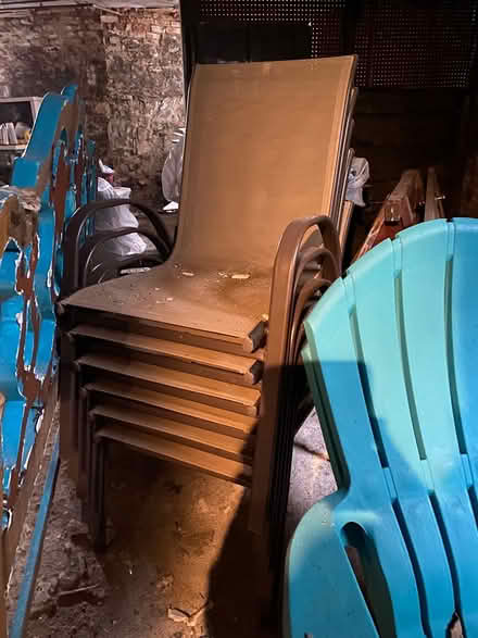Photo of free 6 outdoor chairs (Lowell and highland) #1