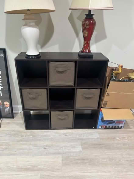 Photo of free Wooden shelves with 4 cloth drawers (Annandale, Wakefield area) #2