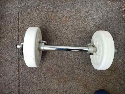 Photo of free Weights and bar (Cherwell Heights OX16) #1