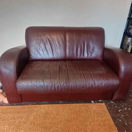 Photo of free Maroon 2 seater settee and chair (NE12) #1