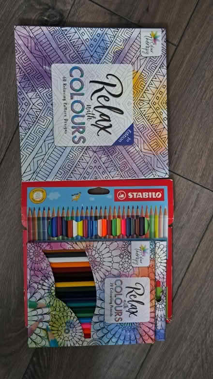 Photo of free Colouring book & colouring pens (S41. Chesterfield) #1