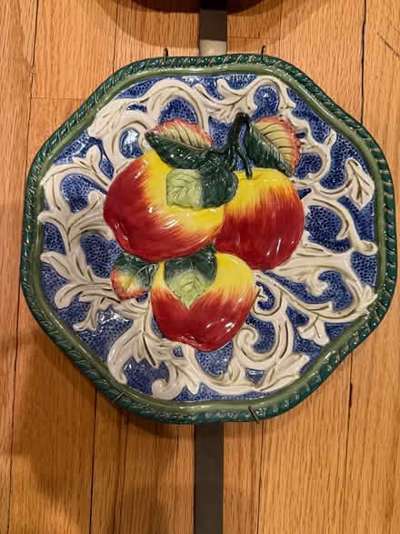 Photo of free Pretty colorful plates/brass rack (Winchester) #4