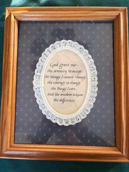 Photo of free Framed serenity prayer (Ossining) #1