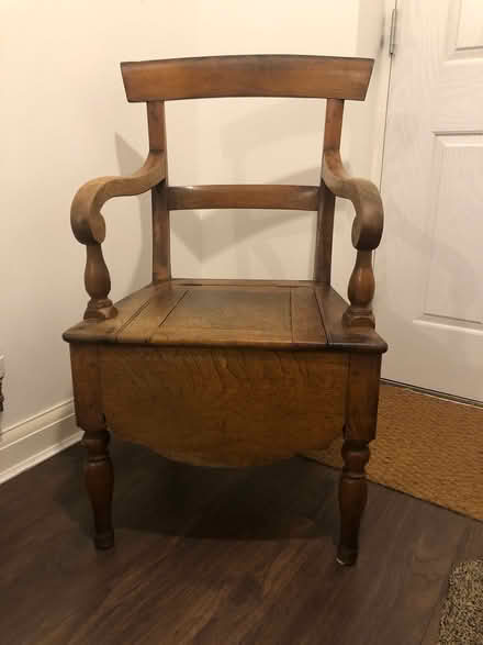 Photo of free Antique wooden chair commode (Canton CF11) #1