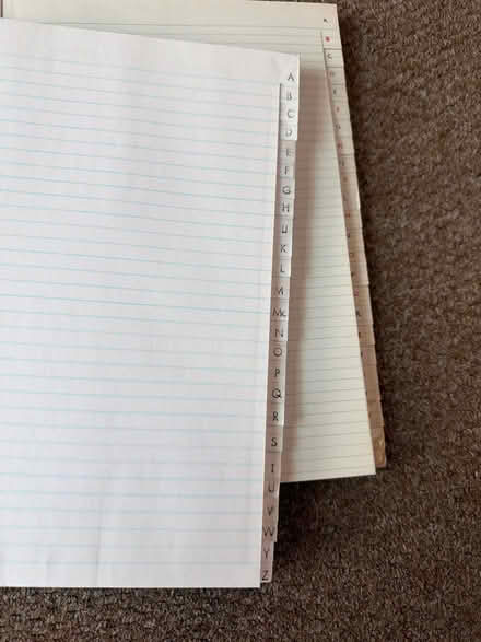 Photo of free Lined paper all lose and 2 large a-z index books (Welling DA16) #3