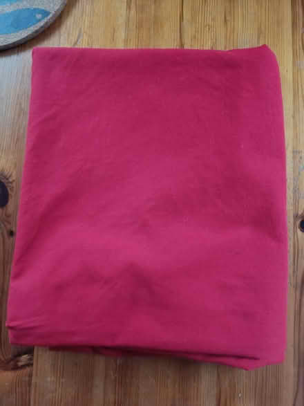 Photo of free Large red tablecloth (Roath CF24) #1