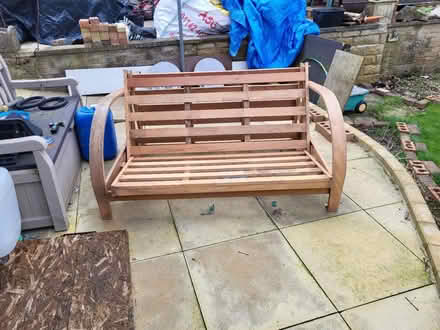 Photo of free Futon sofabed frame (Norton Lees S8) #1