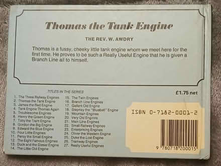 Photo of free 1984 copy of Thomas The Tank Engine, children's story book (South Croydon CR2) #2