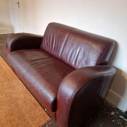 Photo of free Maroon 2 seater settee and chair (NE12) #3