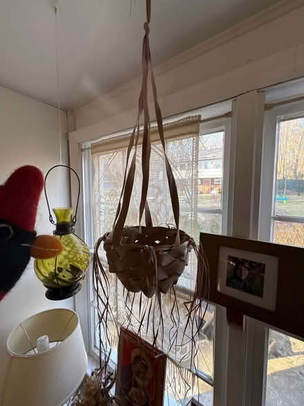 Photo of free Palm leaf hanging basket (Ossining) #1