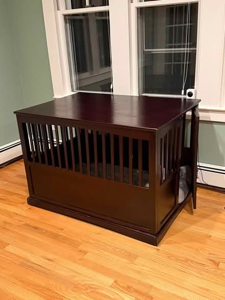 Photo of free Nice wood Extra large dog crate (Winchester) #3