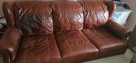 Photo of free leather couch (Near ABT electronics) #4