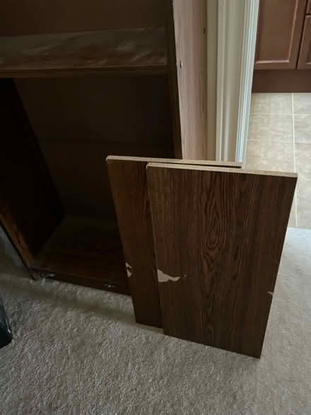 Photo of free Wooden book shelf (East Markham) #2