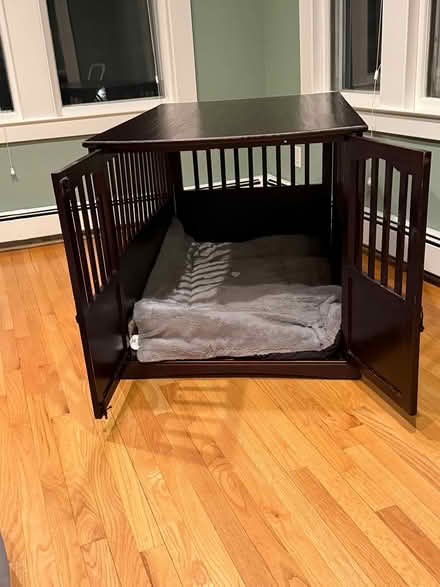 Photo of free Nice wood Extra large dog crate (Winchester) #2