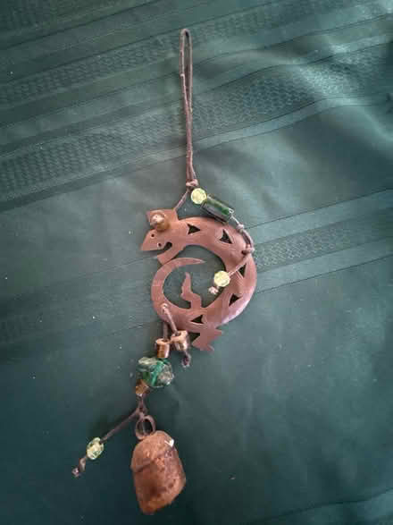Photo of free Metal hanging lizard with bell (Ossining) #1