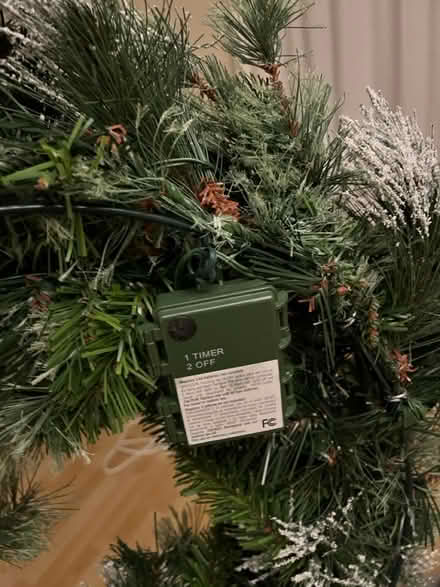 Photo of free Christmas wreath with lights (SE1) #4