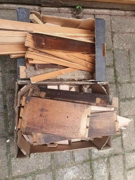 Photo of free 2 boxes full of dry wood bits (Greenford UB5) #1