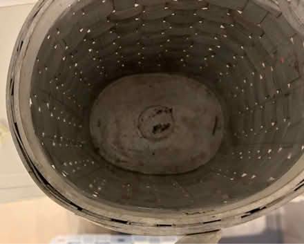 Photo of free Gray basket / planter (Belmont, MA) #2