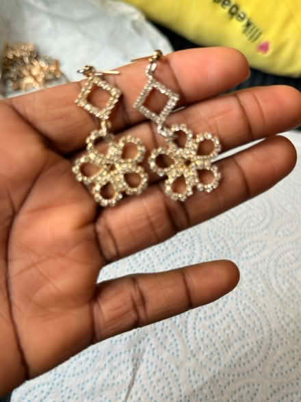 Photo of free Glittering Earrings(used) a pair (Levenshulme M19) #3