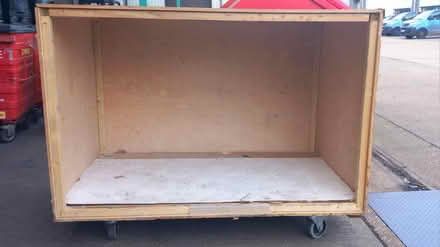 Photo of free Wooden Shipping crate with wheels (Watford WD24) #1