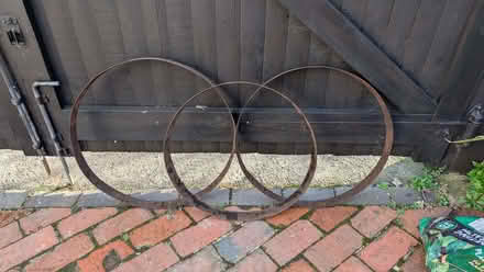 Photo of free Three cask oak barrel metal rings (Offham BN7) #1