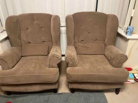 Photo of free 3 wing back chairs (Wn2 3jh) #2