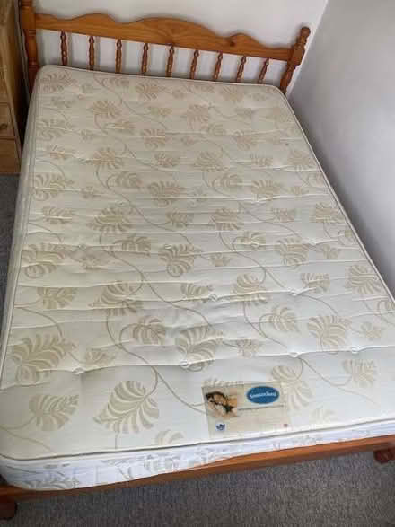 Photo of free double mattress, also foam topper (Berryfield SN12) #2