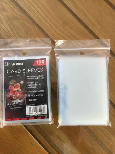 Photo of free Card Sleeves (Mitcham CR4) #1