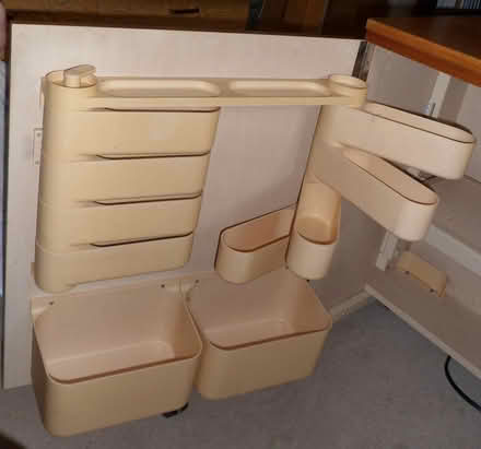 Photo of free Wood storage cabinet on casters (Rattery, South Brent TQ10) #3