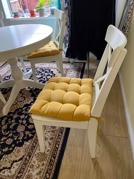 Photo of free IKEA Round Table and 4 Chairs (Courthouse Green CV6) #2