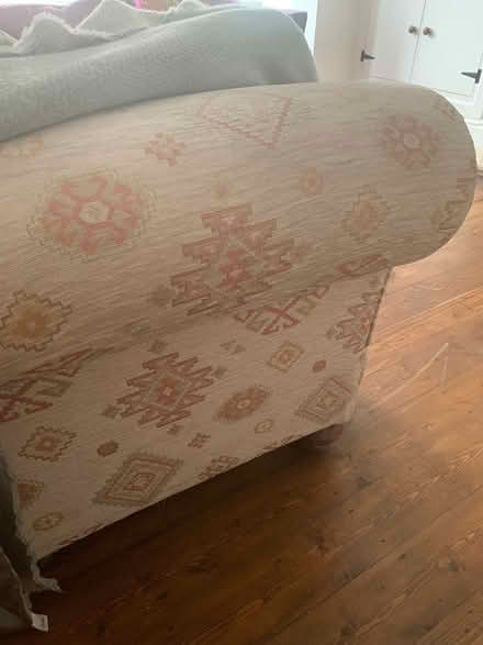 Photo of free Sofa, two seater, and pouffe (Marple) #2