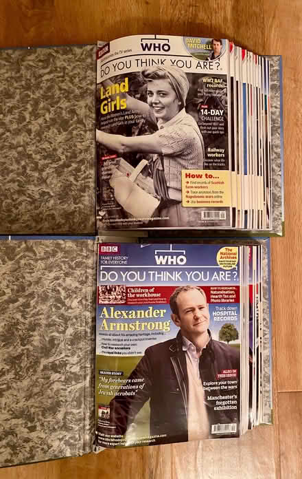 Photo of free 2 ring binders of Who Do You Think You Are magazines (Cradoc LD3) #2