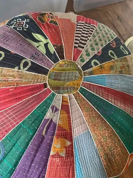 Photo of free Sofa, two seater, and pouffe (Marple) #3