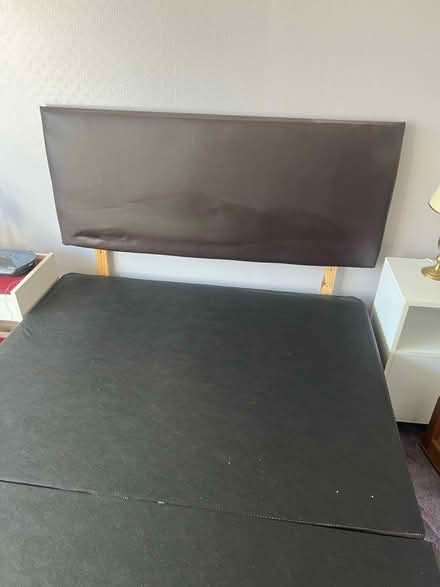 Photo of free Standard double bed base divan with headboard (Rose Hill OX4) #3
