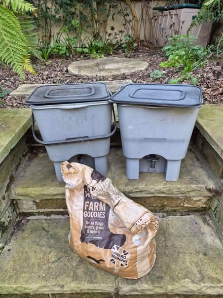 Photo of free Two Bokashi Bins with Bran (South Kensington W8) #1