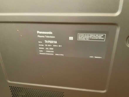 Photo of free Panasonic Plasma HDTV (Dunlop) #2