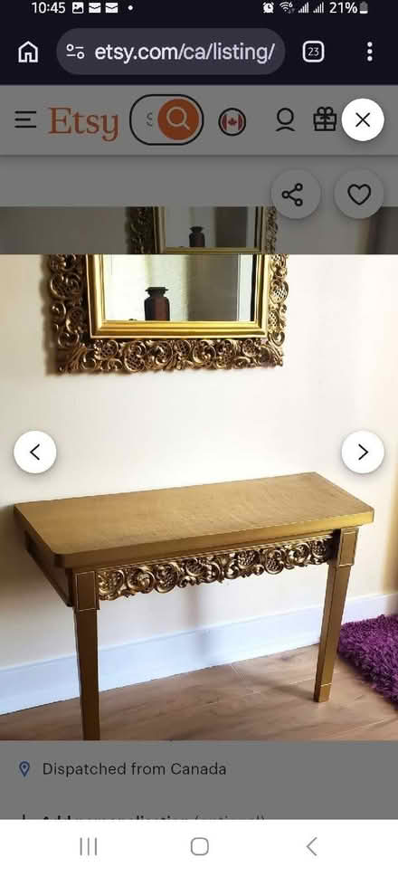 Photo of matching table (L5L 5P5) #1