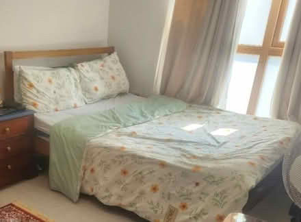 Photo of free Double bed wooden frame (North Hanwell) #1