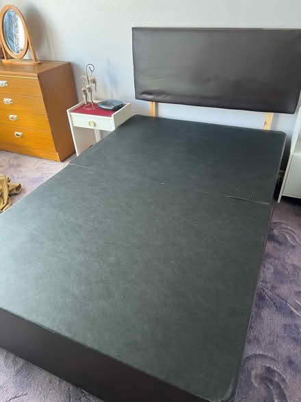 Photo of free Standard double bed base divan with headboard (Rose Hill OX4) #1