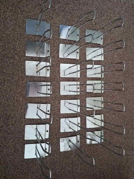 Photo of free 21 slatwall hooks, 150mm long (Woodlands TW7) #2