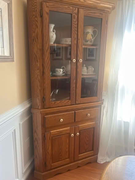 Photo of free Maple corner cabinet (Annandale, Wakefield area) #1