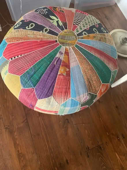 Photo of free Sofa, two seater, and pouffe (Marple) #4