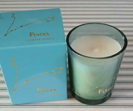 Photo of free "Pisces" scented candle in box, unused (South Croydon CR2) #1