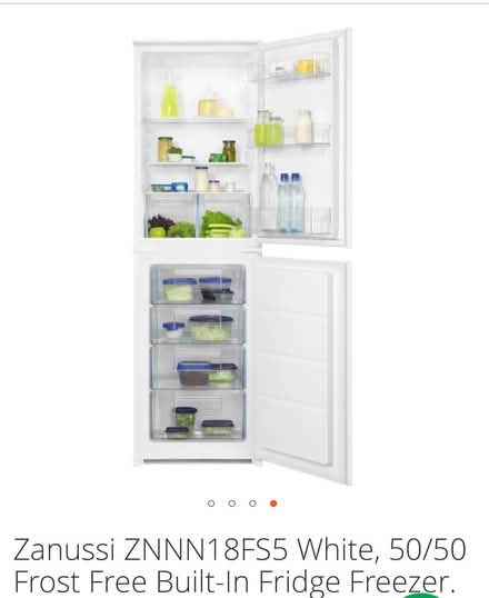 Photo of free Zanussi Fridge Freezer. Integrated (Lamorbey DA15) #2